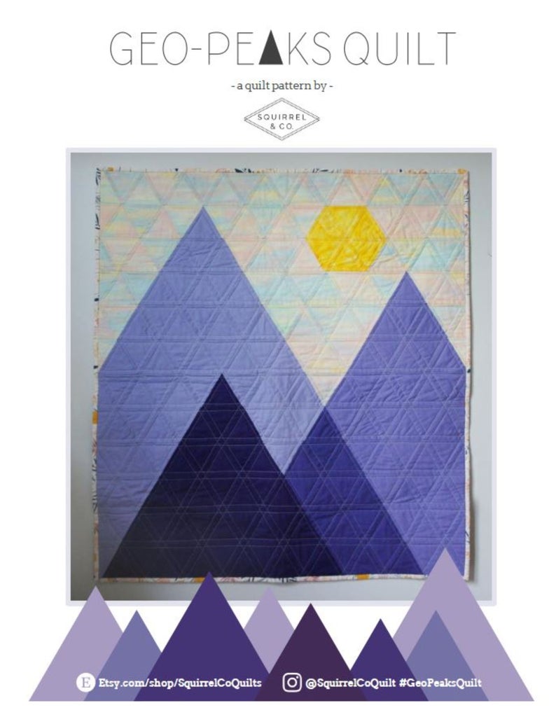 Geo Peaks Quilt Pattern